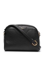 Ferragamo sac à bandoulière à plaque Gancini - Noir