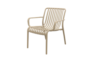 Stripe Loungestoel - Taupe