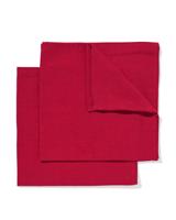 HEMA Servetten 47x47cm jacquard stippen rood (rood)