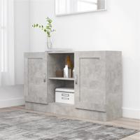 Dressoir 120x30,5x70 cm bewerkt hout betongrijs