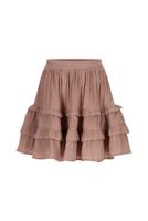Le Chic winter rok meisjes - rood/bruin - Thamsin - ruffle