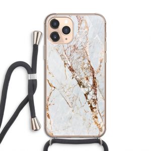 Goud marmer: iPhone 11 Pro Transparant Hoesje met koord