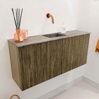 Toiletmeubel Mondiaz Joya Dlux | 90 cm | Meubelkleur Dusk | Faye wastafel Oza Wasbak Midden | Zonder kraangat(en)