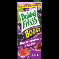 DubbelFrisss Boost Bosvruchten Appel 1,5L bij Jumbo