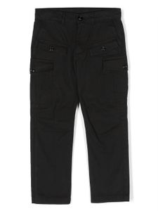 Diesel Kids pantalon cargo à logo brodé - Noir