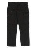 Diesel Kids pantalon cargo à logo brodé - Noir