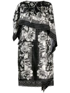 Antonio Marras robe courte à fleurs - Noir