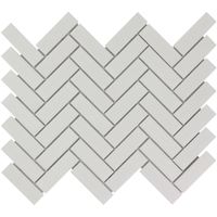The Mosaic Factory Paris visgraat mozaïek tegels 25x32 wit mat