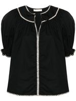 Ulla Johnson blouse Ruby à manches bouffantes - Noir