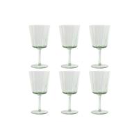 Set van bekers Home ESPRIT Groen Kristal 285 ml 8,4 x 8,4 x 16,4 cm (6 Stuks)