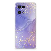 Smartphone hoesje voor OPPO Reno7 4G Watercolor Paars