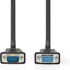 VGA-Kabel | VGA Male | VGA Female 15p | Vernikkeld | Maximale resolutie: 1280x800 | 2.00 m | Rond |