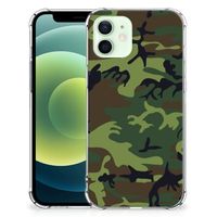 iPhone 12 Mini Doorzichtige Silicone Hoesje Army Dark - thumbnail