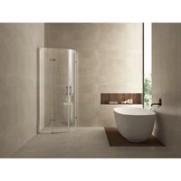 Wiesbaden Double Douchecabine Kwartrond met 2 Draaideuren - 1000x1000x2000x8mm - NANO - Helder Glas/Chroom