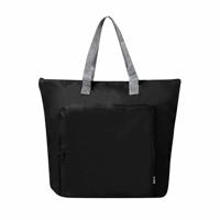 Koeltas Bondi - zwart - lunchpakket of drankjes - 15 liter - 45 x 36 x 9 cm - shopper model Koeltas Bondi - zwart - lunchpakket of drankjes - 15 liter - 45 x 36 x 9 cm - shopper model