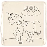 Creativ Company - - gymtas eenhoorn 37x40 cm