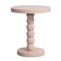 Leen Bakker - Bijzettafel Iris - Oud - 50xØ40 Cm - MDF - Roze