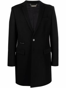 Philipp Plein manteau Crystal Skull à simple boutonnage - Noir