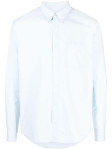 A.P.C. chemise en coton à boutonnière - Bleu