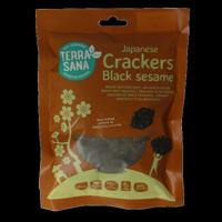 Japanse bruine rijstcrackers zwarte sesam bio 60 Gram