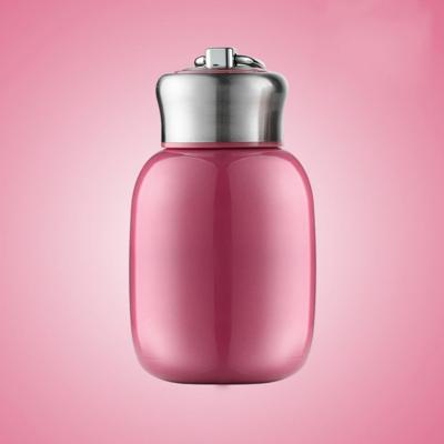 Mini cute koffie vacuüm kolven Thermos roestvrijstaal Cup reizen drinken water fles thermosflessen mokken 200 ml (Rose rood)