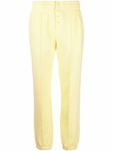 Helmut Lang pantalon de jogging à logo brodé - Jaune
