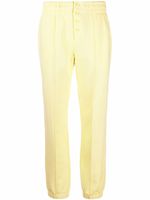 Helmut Lang pantalon de jogging à logo brodé - Jaune