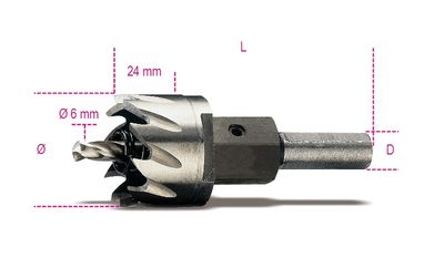 Beta Gatfrezen HSS, volledig geslepen 451 22 - 004510022