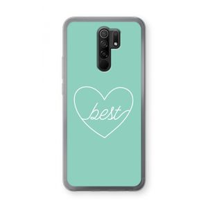 Best heart pastel: Xiaomi Redmi 9 Transparant Hoesje