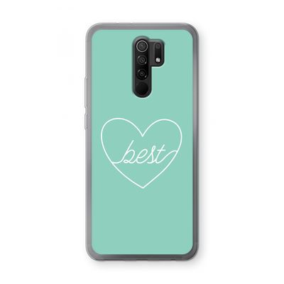 Best heart pastel: Xiaomi Redmi 9 Transparant Hoesje