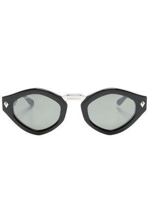 T Henri Eyewear lunettes de soleil à monture ovale - Noir