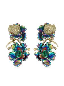 Anabela Chan boucles d'oreilles Magnolia en or 18ct - Bleu