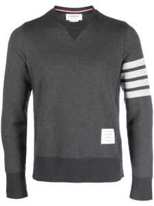 Thom Browne sweat en coton à patch logo - Gris