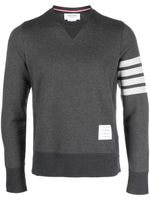 Thom Browne sweat en coton à patch logo - Gris - thumbnail