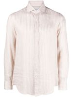 Brunello Cucinelli chemise rayée à manches longues - Tons neutres