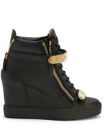 Giuseppe Zanotti baskets compensées Coby - Noir - thumbnail