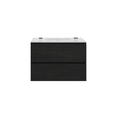 Badkamermeubelset Gliss Zeus 90 cm Zwart Eiken