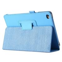 Litchi textuur horizontale Flip PU lederen beschermhoes met houder voor iPad mini 2019 (Baby Blue)