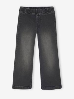 Wijde tregging voor meisjes van denim denimgrijs