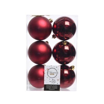 6 onbreekbare ballen ossenbloed 8 cm