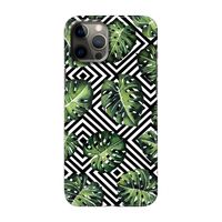 Geometrische jungle: Volledig geprint iPhone 12 Pro Max Hoesje