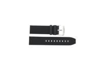 Horlogeband Tissot SUPERSPORT CHRONO QUARTZ / T604047163 Leder/Textiel Zwart 22mm