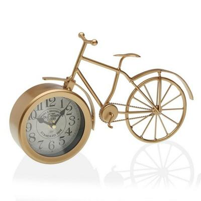 Tafelklok Bicicle Versa VS-18190895 Goudkleurig Metaal (6 x 20 x 33 cm) (6 x 20 x 33 cm)
