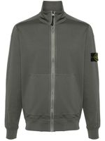 Stone Island sweat zippé à patch Compass - Vert