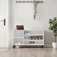 VidaXL Schoenenkast 102x36x60 cm bewerkt hout wit