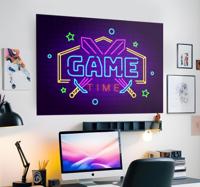 Neon-effect videogameposter