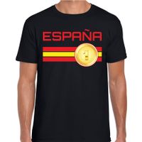 Espana / Spanje landen t-shirt zwart heren