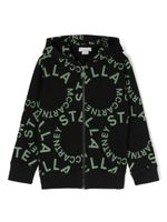 Stella McCartney Kids veste en coton à logo imprimé - Noir