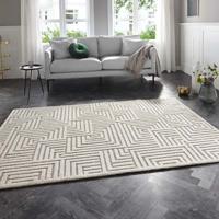 Vloerkleed Manipu - Creme maat: 290x200cm - materiaal: Polypropyleen - Dekbed-Discounter.nl