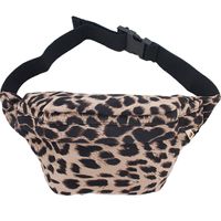 Heuptasje/buideltasje/fanny pack beige luipaardprint 26 x 16 cm - thumbnail